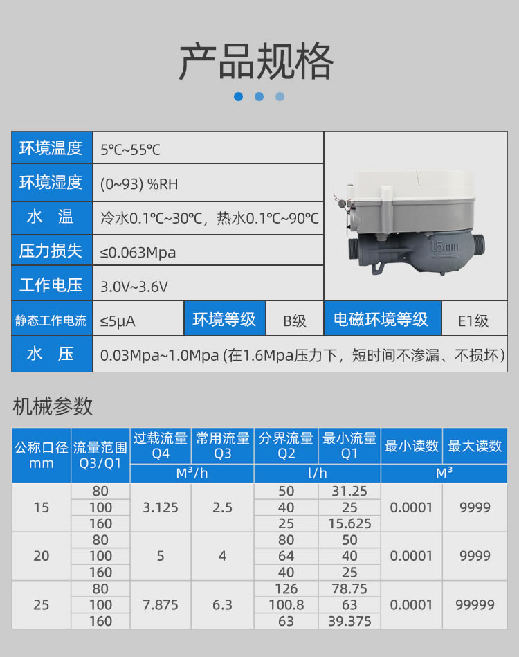智能預(yù)付費(fèi)尼龍水表