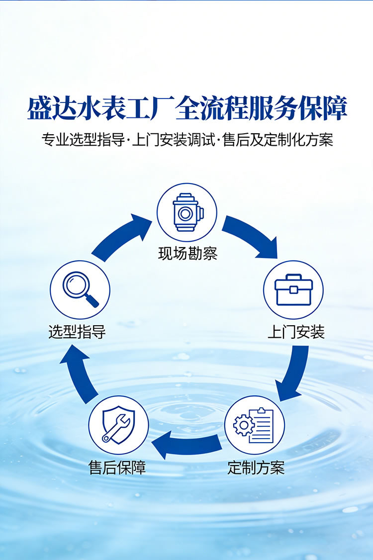 尼龍干式外調式水表